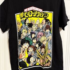 My Hero Academia Black Graphic T-Shirt‎ SZ Small  Streetwear